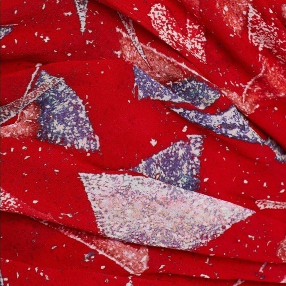 IRO Dress NWT Adecruz Red Long Sleeve Silk Mini Dress New Size 34 2 - Picture 6 of 10